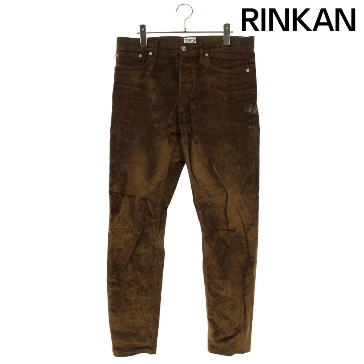 ディオール 22 AW カクタスジャックスリムフィットロゴ刺繍ロングパンツ メンズ 31