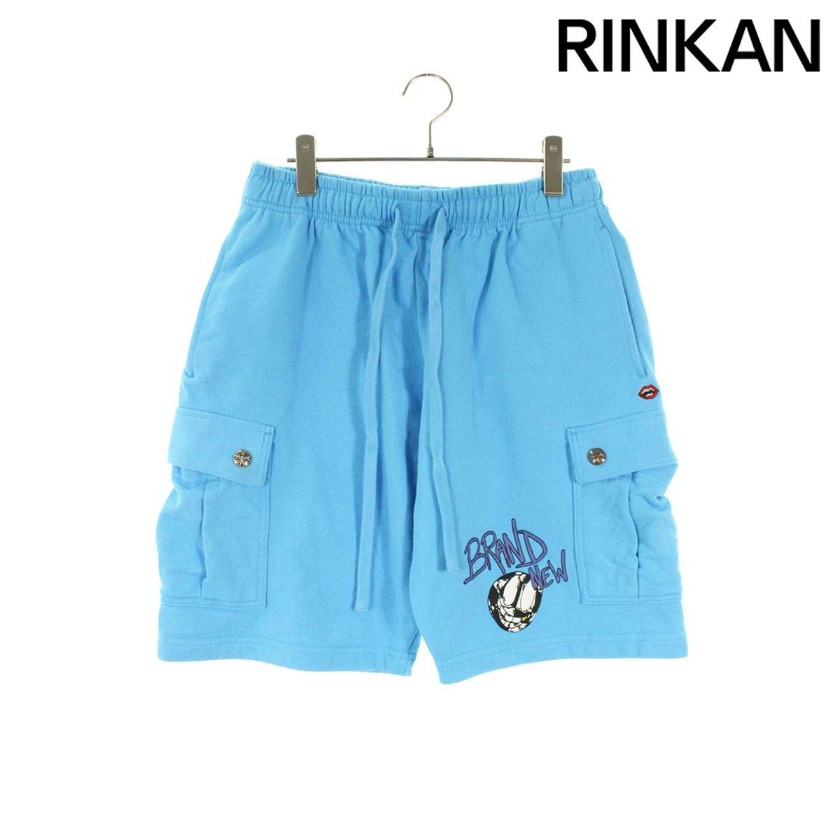 クロムハーツ サイズ:XXL  BRAINPPO BRAIN NEW HALF PANTS MATTY BOYブレインニュープリントハーフパンツ 中古 GZ11 クロムハーツ PPO BRAIN NEW HALF PANTS MATTY BOY ブレインニュー