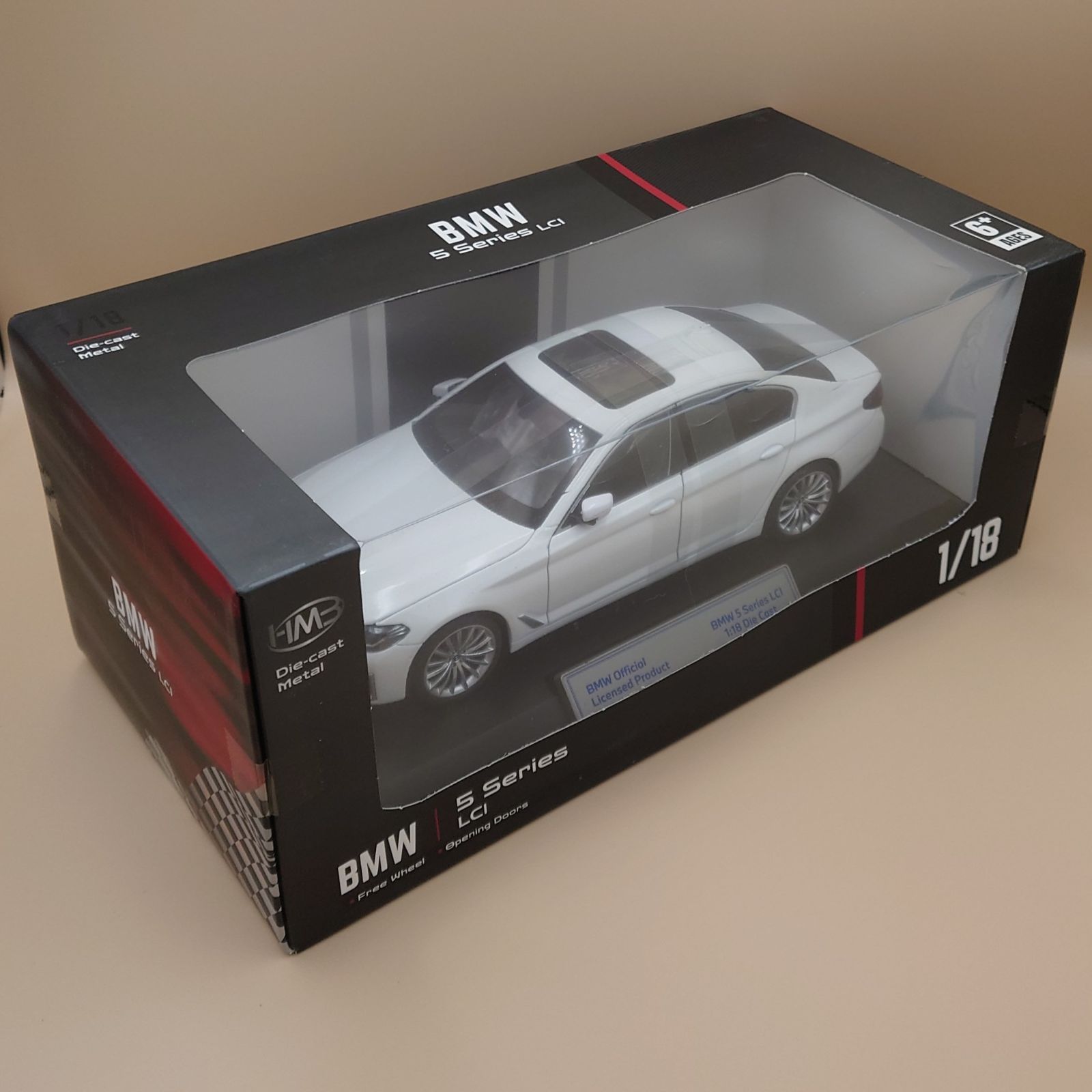 1/18 BMW 530Li ホワイト ダイキャスト製ミニカー 【公式通販】