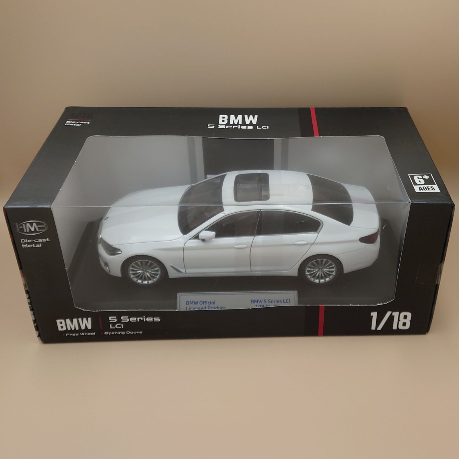 1/18 BMW 530Li ホワイト ダイキャスト製ミニカー 【公式通販】