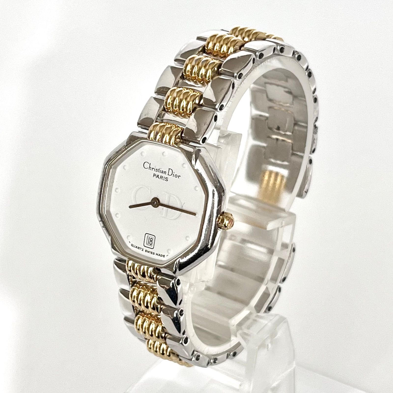 クリスチャンディオール レディース 腕時計 磨き済み 美品】Christian