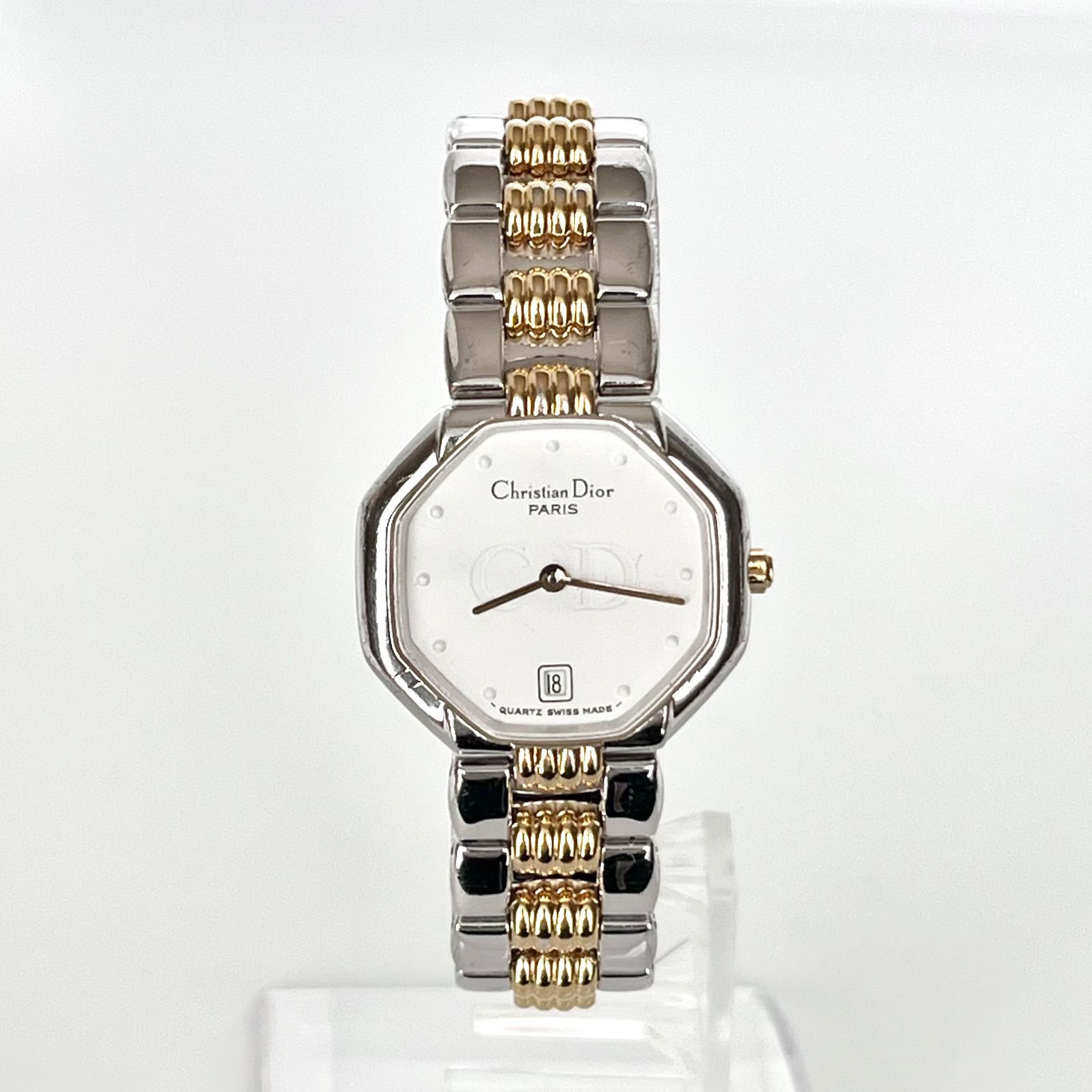 クリスチャンディオール レディース 腕時計 磨き済み 美品】Christian