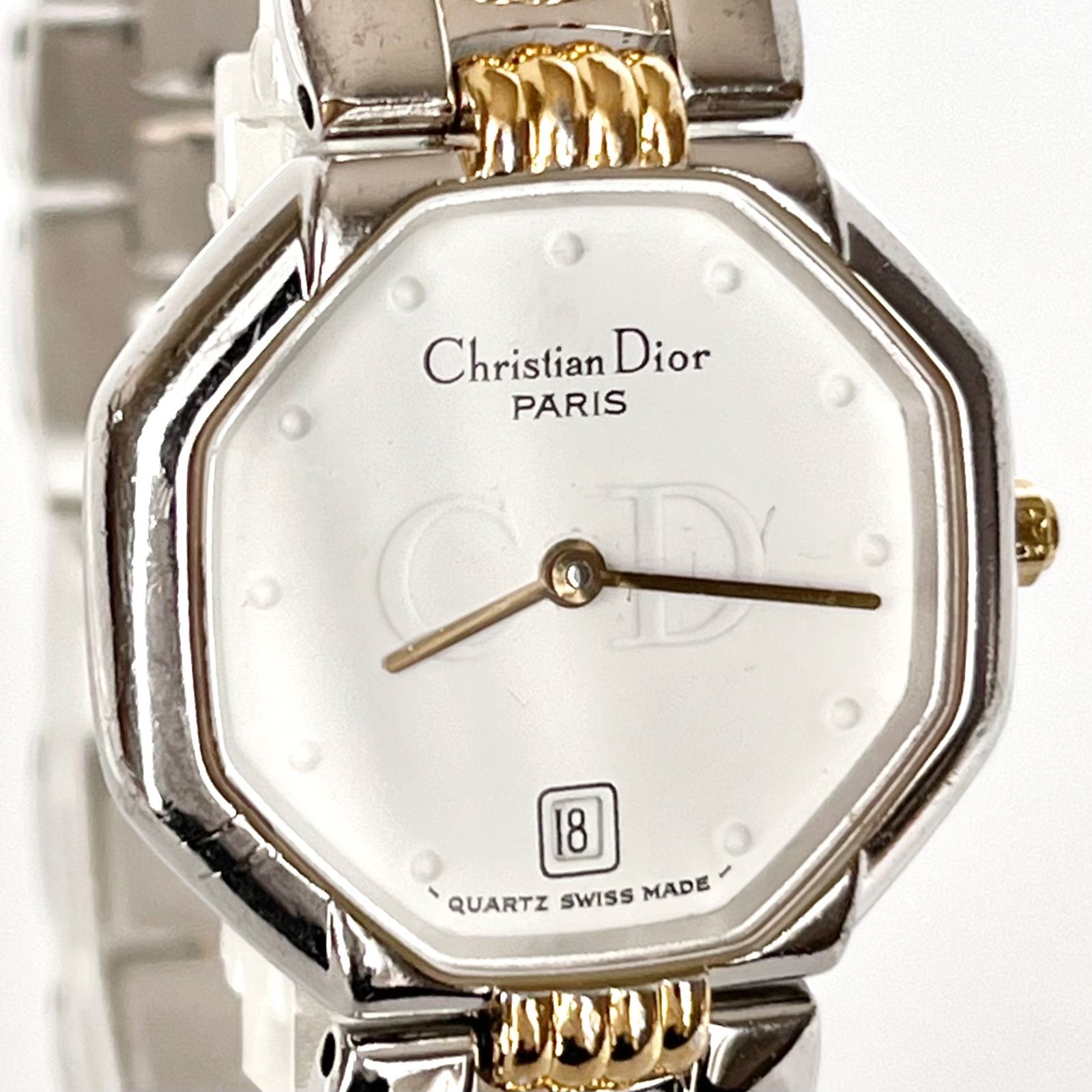 【新品電池】Christian Dior 腕時計　レディディオール カナージュ 新品電池】Christian Dior 腕時計 レディディオール カナージュ 稼働