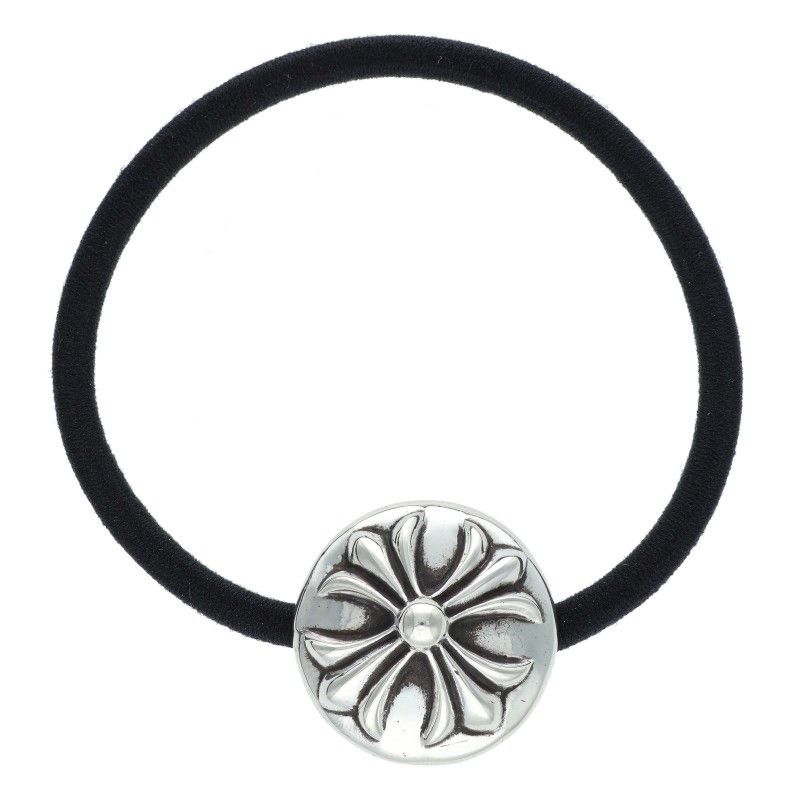 クロムハーツ HAIRBAND|クロスボールボタンヘアゴム オールドシルバーコンチョ メンズ