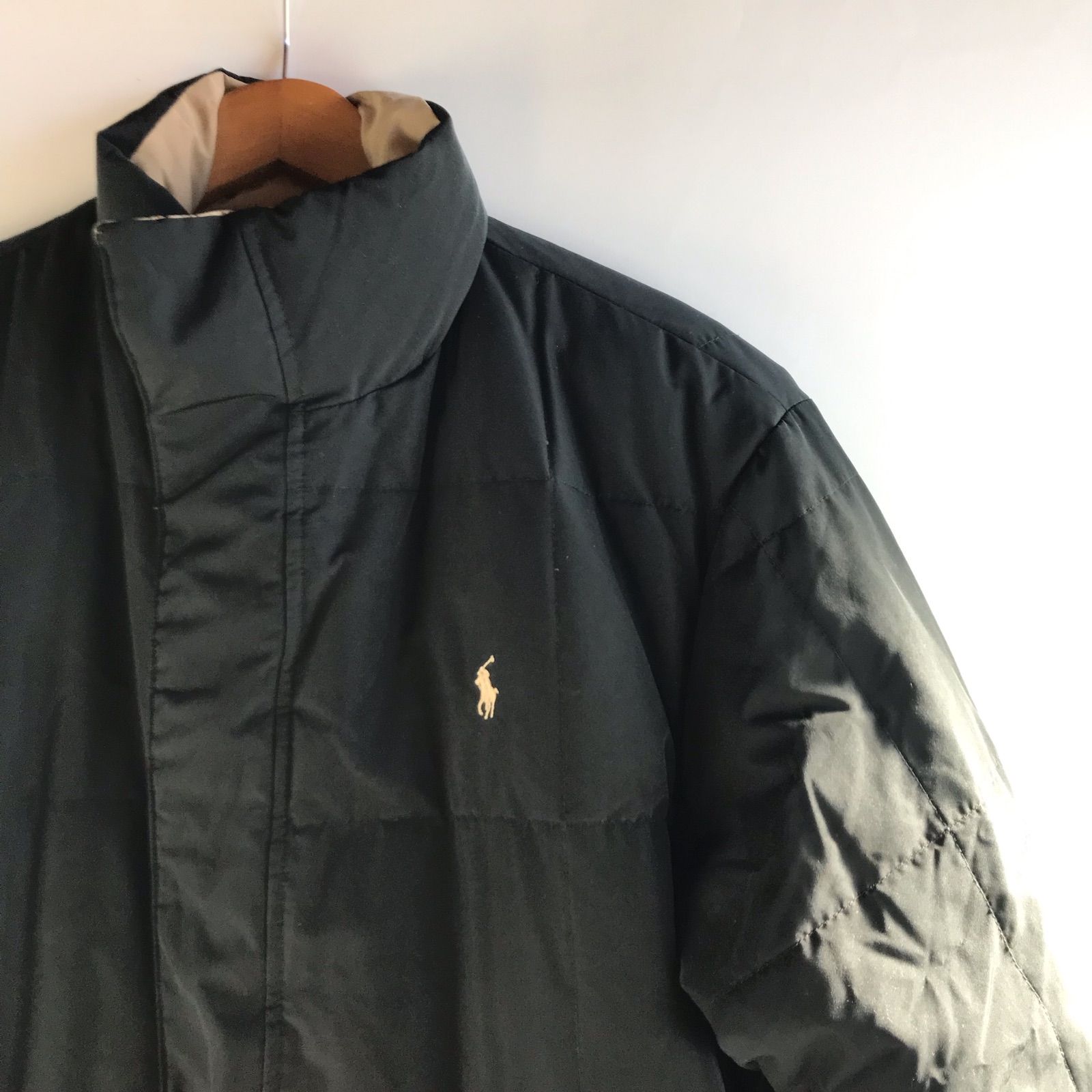 90s POLO RALPH LAUREN リバーシブルダウンジャケット メンズ M 
