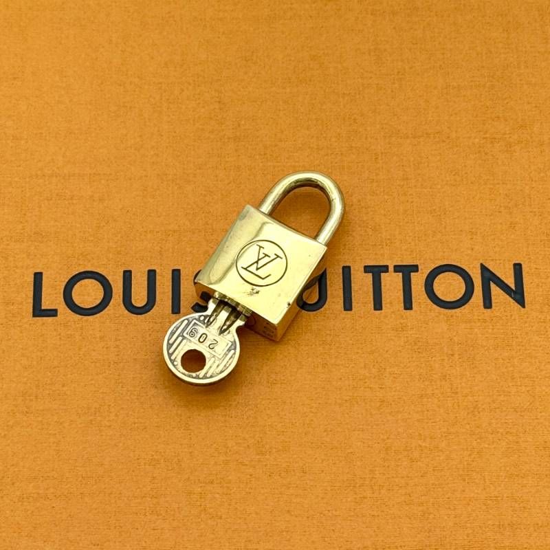 美品 ルイヴィトン 正規 南京錠 パドロック カデナ キー セット 鍵付き