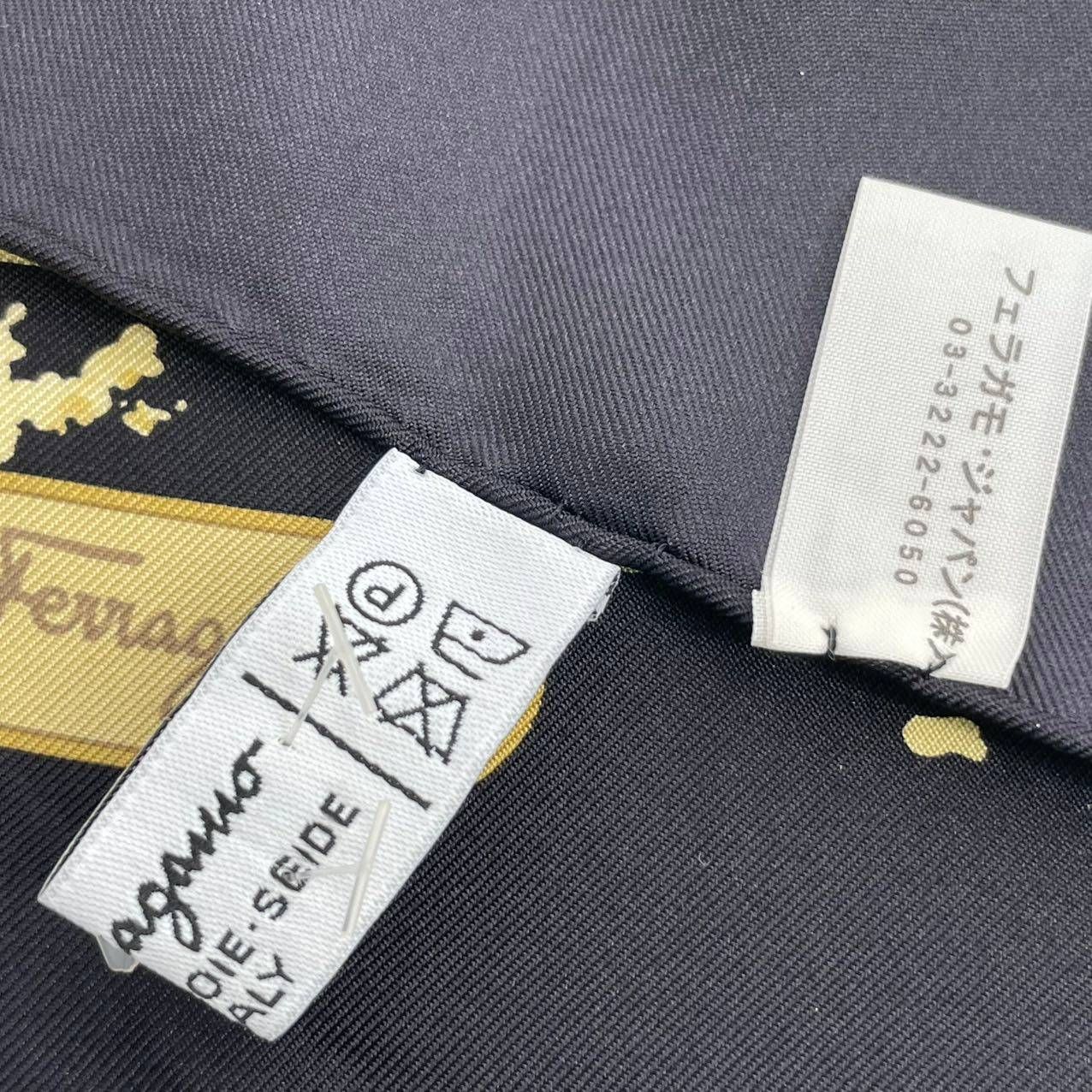 美品 Salvatore Ferragamo サルヴァトーレ フェラガモ スカーフ 大判