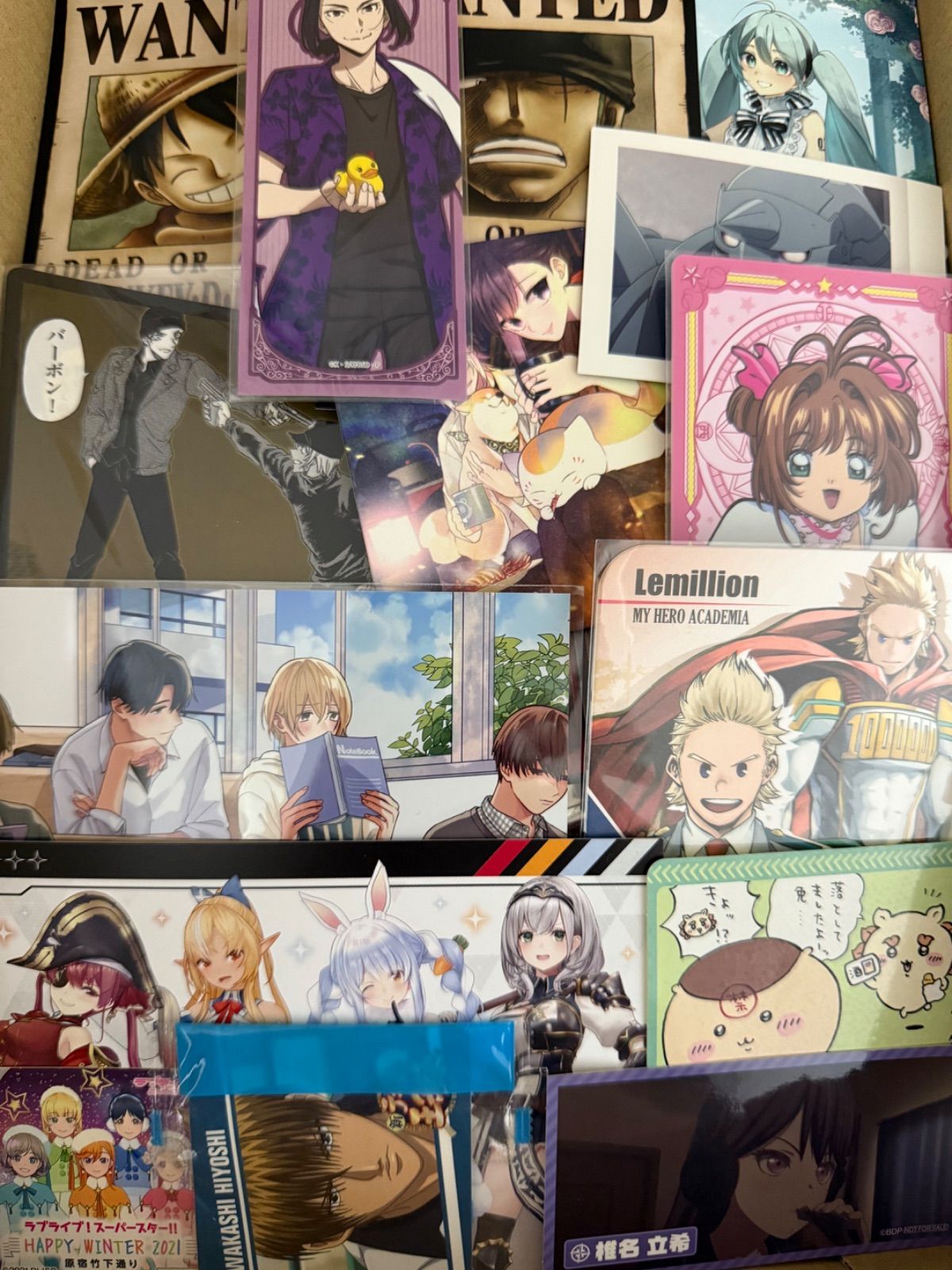 紙類 アニメ ゲーム まとめ売り 大量 コースター ポストカード カード