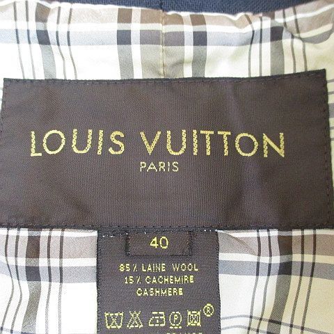 ルイヴィトン LOUIS VUITTON ストライプ柄 ジャケット カシミヤ混 40  