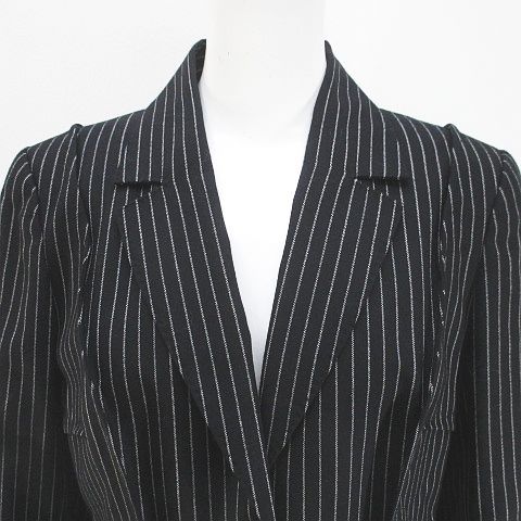 ルイヴィトン LOUIS VUITTON ストライプ柄 ジャケット カシミヤ混 40