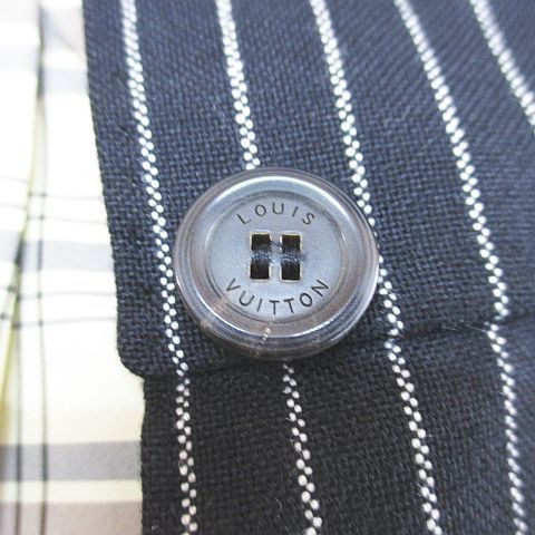 ルイヴィトン LOUIS VUITTON ストライプ柄 ジャケット カシミヤ混 40  
