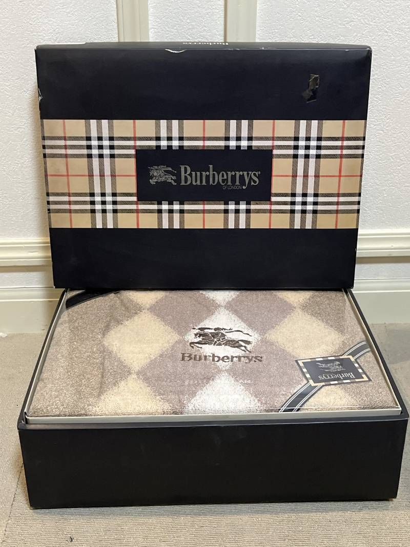 Burberrys タオルケット アーガイル 西川 バーバリー - メルカリ