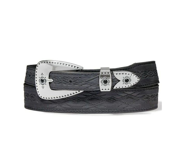 トニーラマ TONY LAMA C 51293 サイズL ダコダ インディアン ブラック ウエスタンベルト