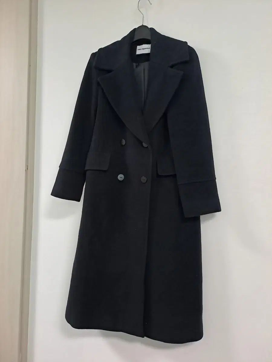 Karl Lagerfeld ブラック カシミア ロング コート