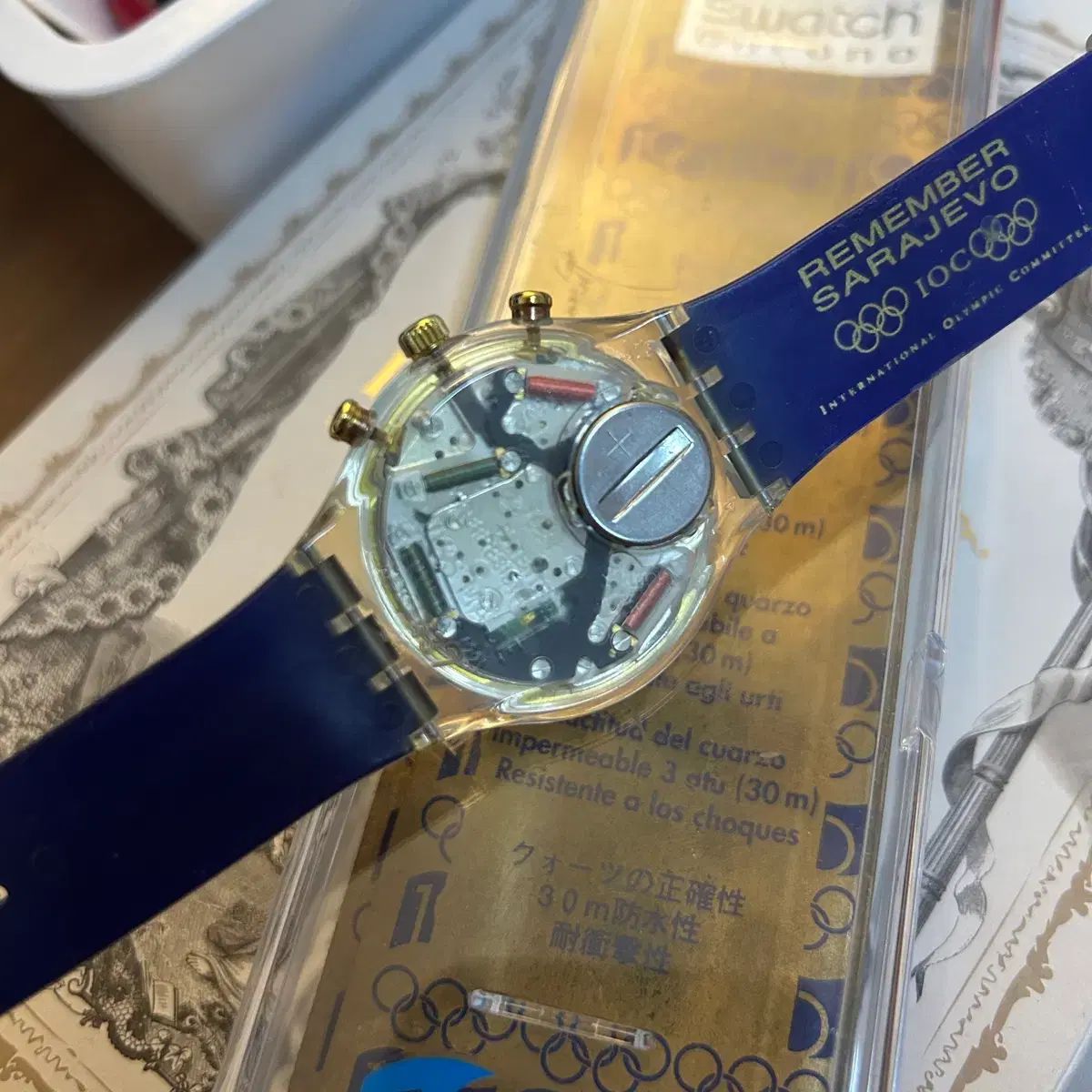 94年発売) Swatch オリンピック 100周年 クロノグラフ ヴィンテージ T