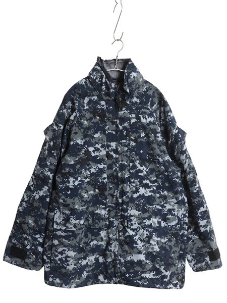 な ! 米軍実物 USN ネイビー デジタルカモ TYPE 1 迷彩 ゴアテックス ジャケット MEDIUM REGULAR ミリタリー 軍物 NAVY NWU