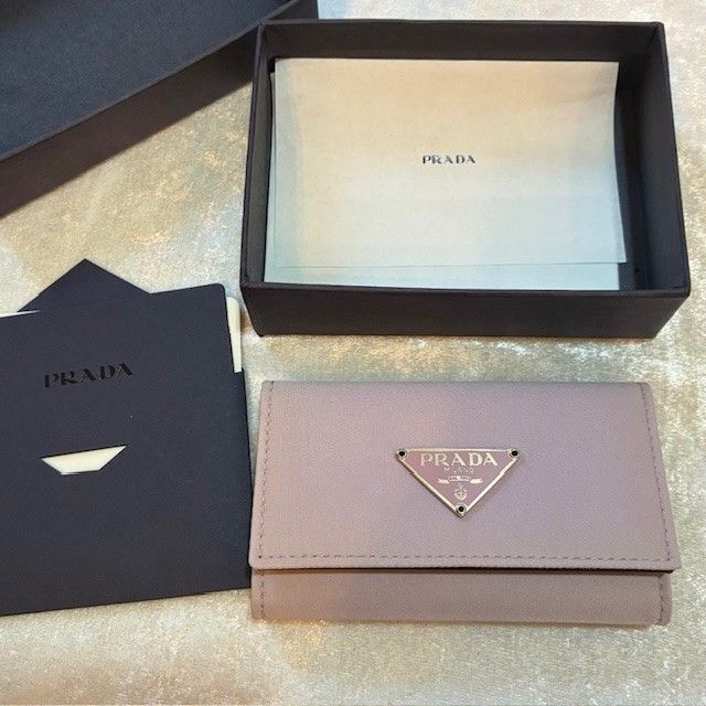 プラダ PRADA テスート TESSUTO LILLA M 222 キーケース