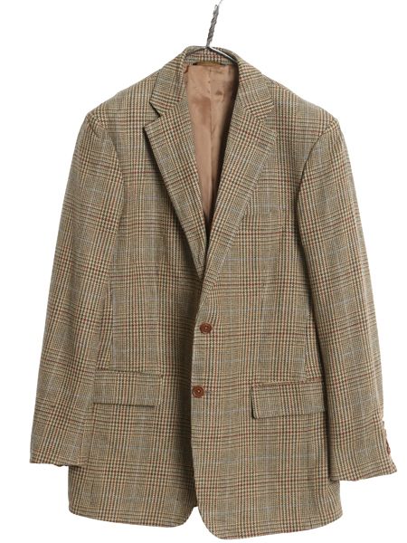 な ! イタリア製 ブルックスブラザーズ テーラード ジャケット メンズ M ウール カシミヤ ブレザー チェック マルチカラー