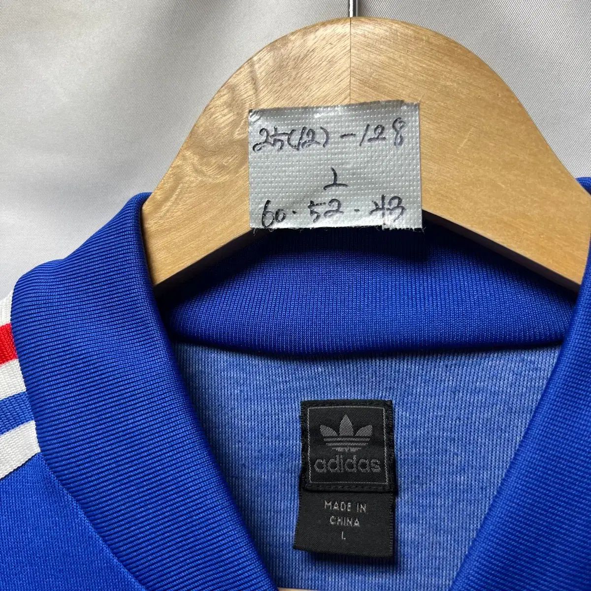 正規品/L adidas フランス サッカー 韓国国家代表 ヨーロッパ ブルー