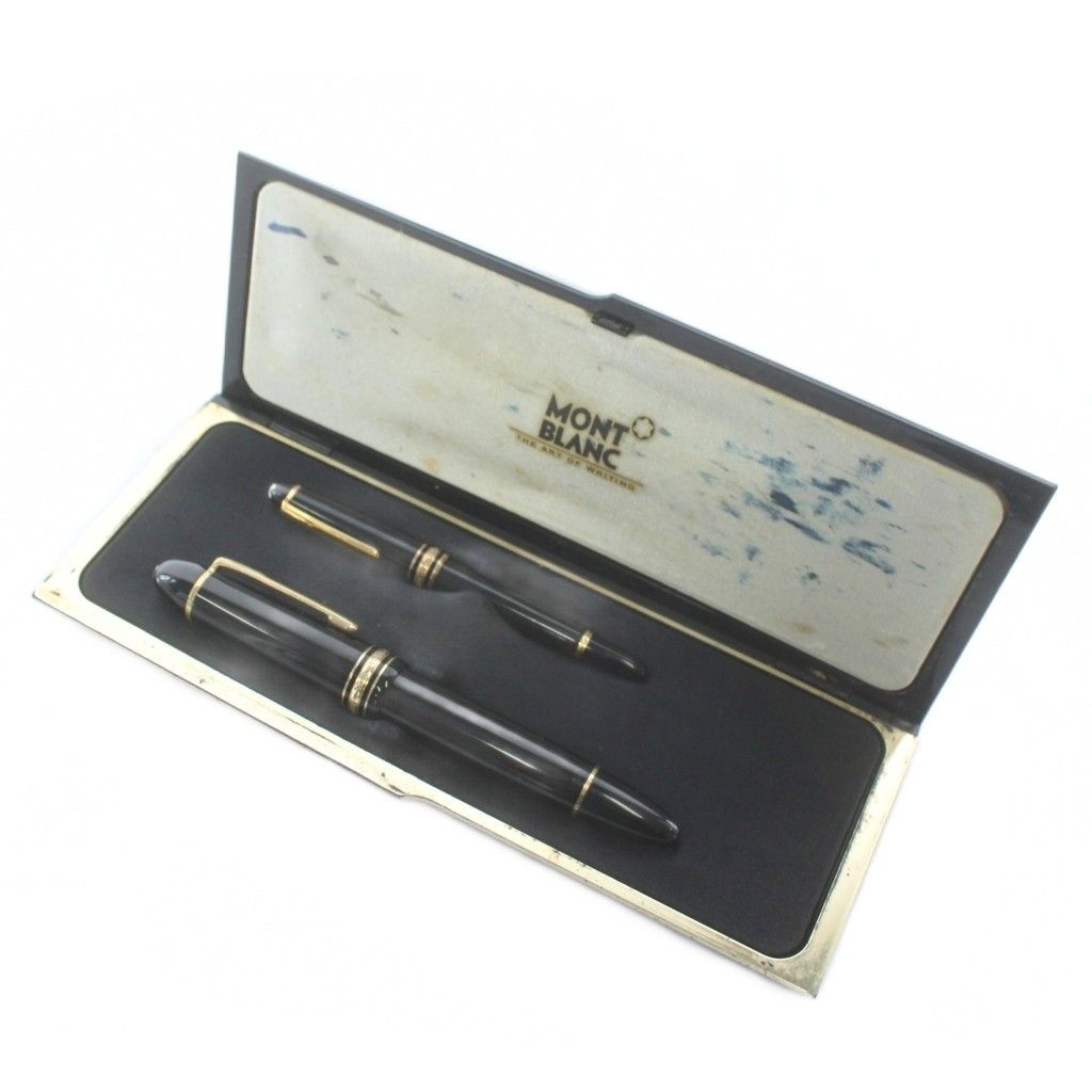 モンブラン マイスターシュテュック 4810 万年筆 2本セット ペン先14 K 18 黒 金色