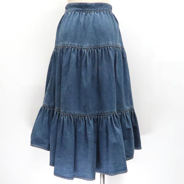 新品未使用　CELINE デニムスカート CELINE プレーリースカート デニム 20SS #24 ロングフレアスカート