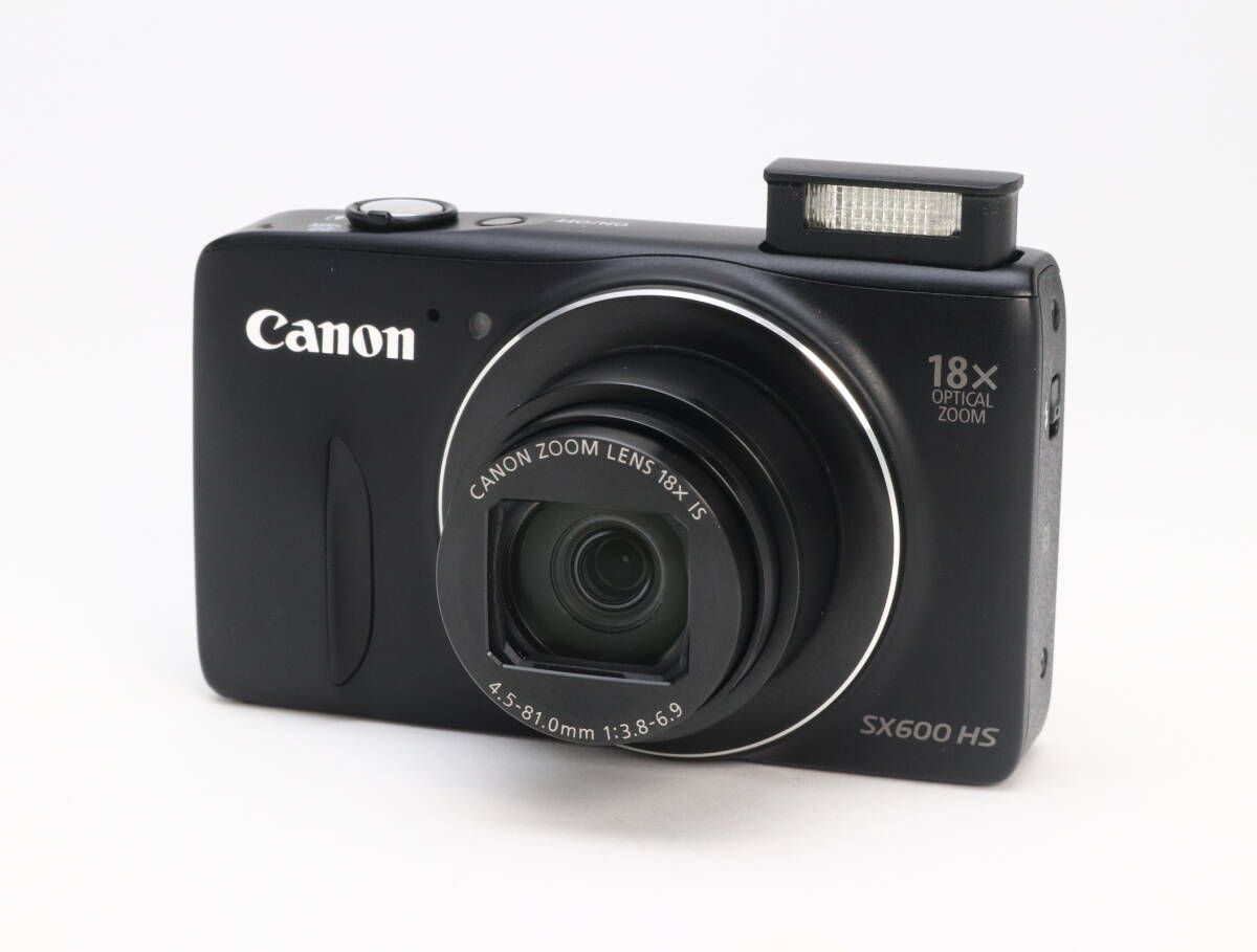 B 並品 Canon キヤノン PowerShot SX 600 HS ブラック 初期不良 対応 212-127