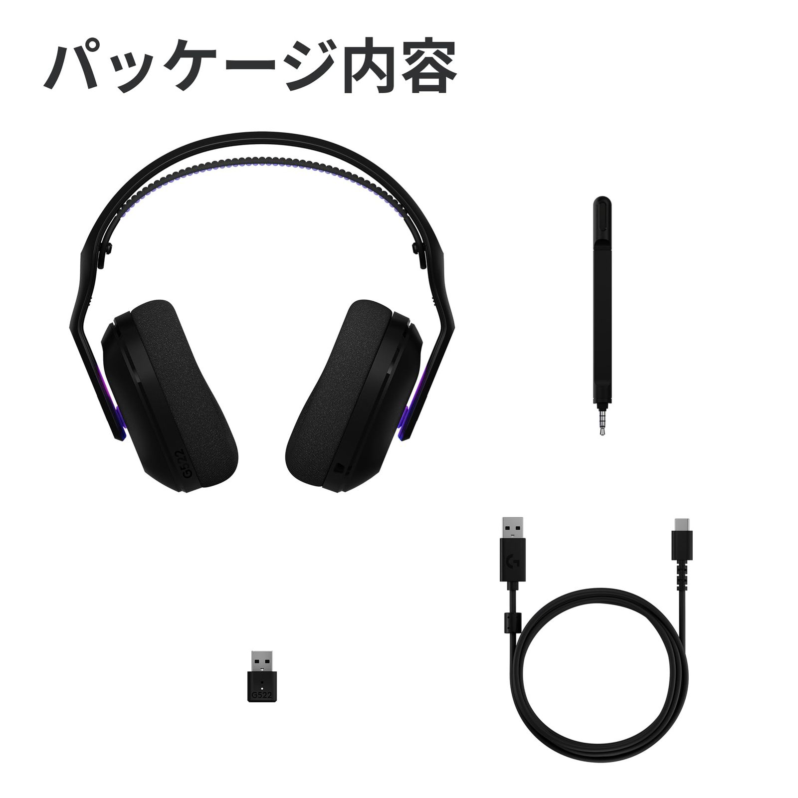 Logicool G ワイヤレス ゲーミングヘッドセット G522 LIGHTSPEED G522