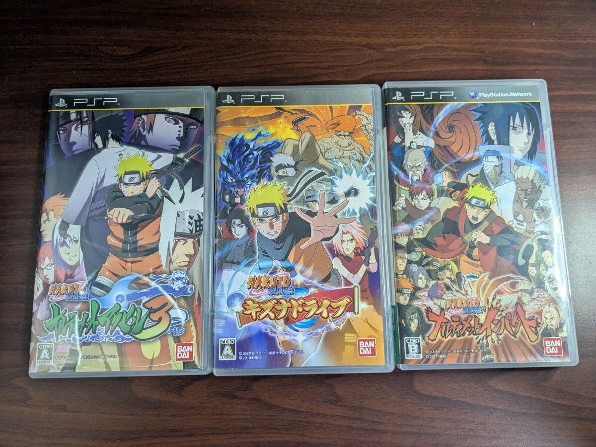 PSP】 NARUTO -ナルト- 疾風伝 3種セット - メルカリ