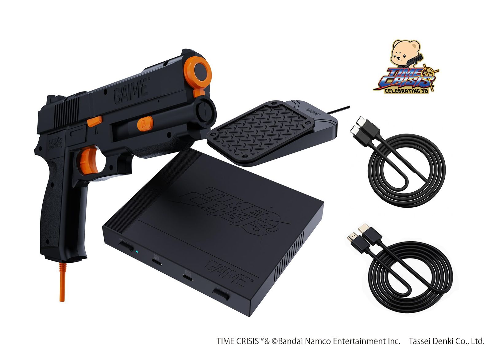 G AIM E タイムクライシス ム 特典 ゲーム内蔵本体 収録ゲームはタイムクライシス ガンバレット スティールガンナー スティールガンナー2の計4タイトル ガンコントローラー USB電源ケーブル HDケ なし