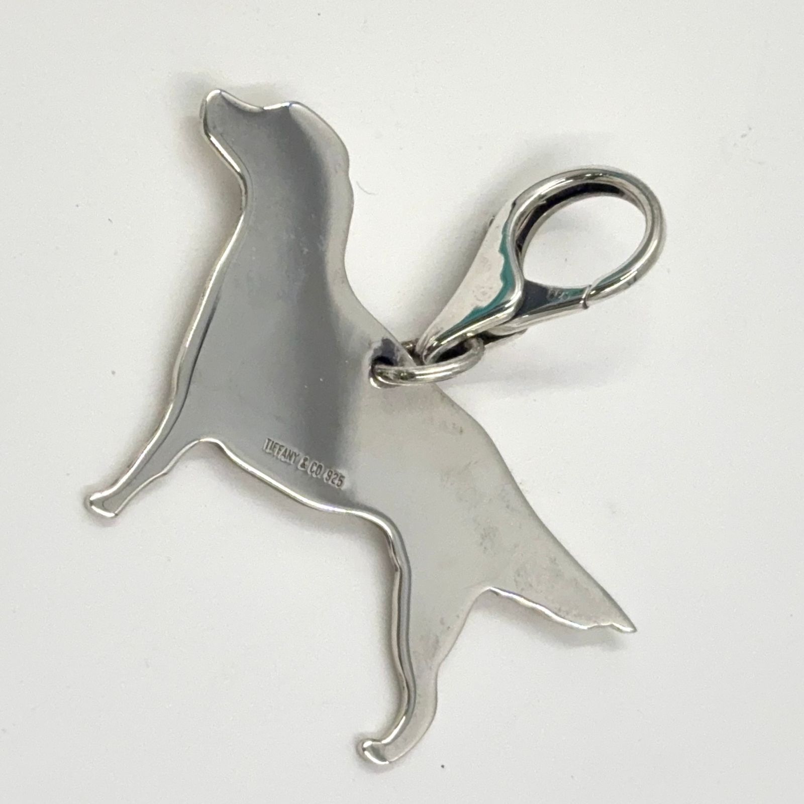 TIFFANY - Co. ゴールデンレトリバー キーホルダー メタル シルバー ドッグチャーム