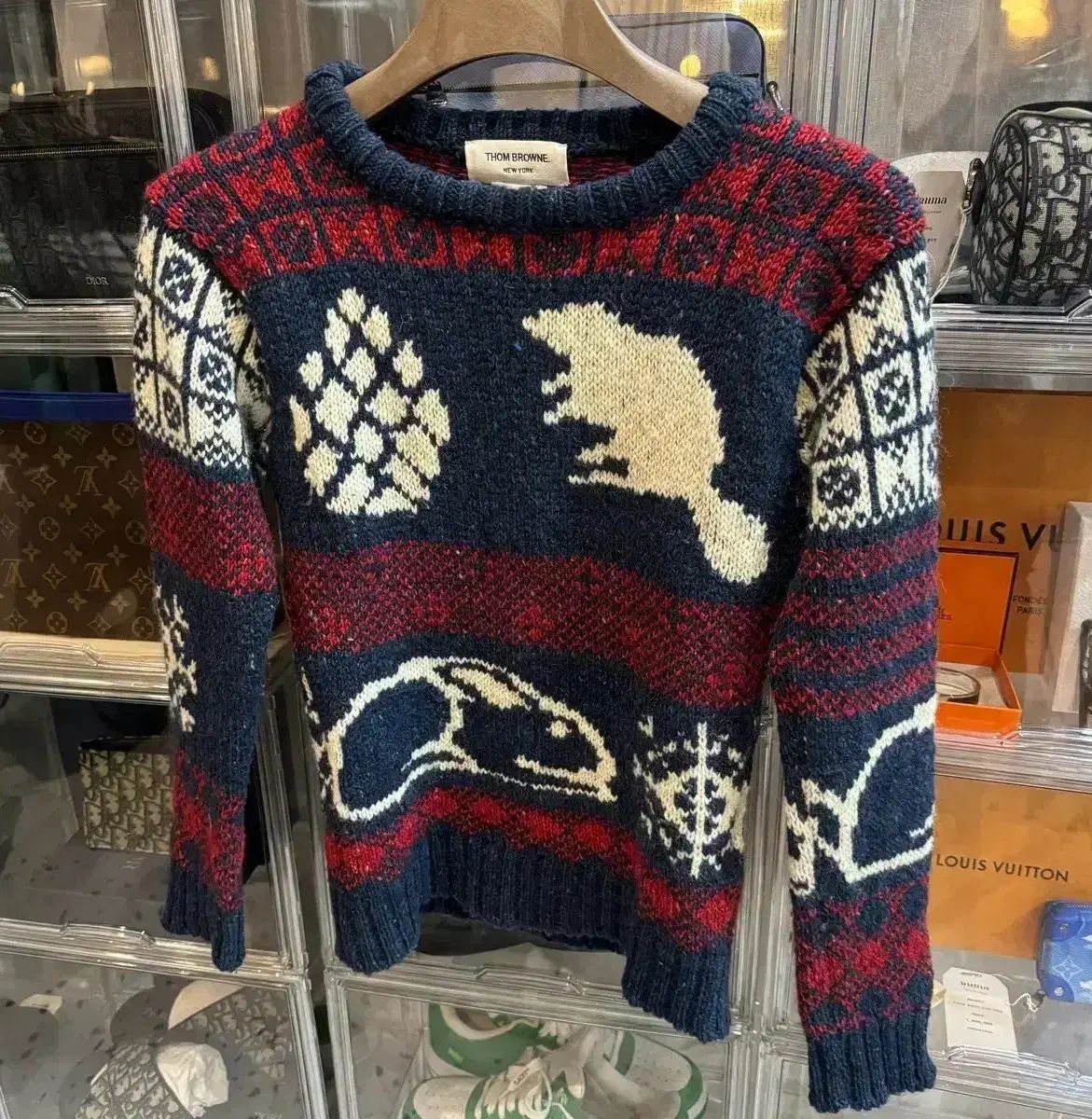 Thom Browne トム ブラウン 斜めボーダー ニット