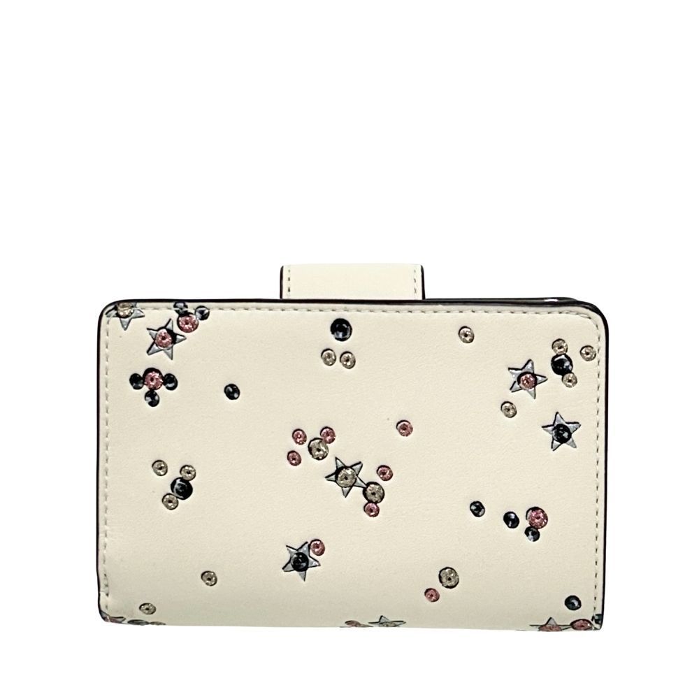 コーチ 財布 レディース COACH 折り財布 スター プリント ミディアム コーナー ジップ ウォレット CCL 64 SVCAH チョークマルチ