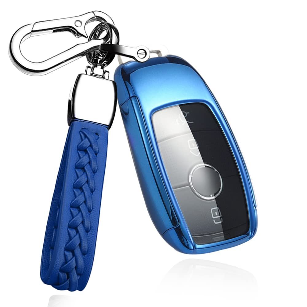 新品 [SANRILY] メルセデスベンツ向けの キーケース キーホルダー キーカバー キー保護 Benz Eクラス Sクラス CLS Coupe Cクラス Bクラス Aクラス GLC GLE Gクラス E200 E300 E350に適用