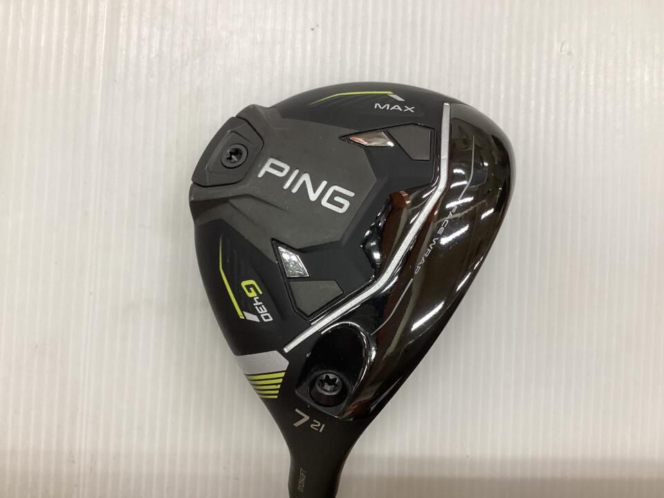 ピン G 430 MAX 21度 ALTA J CB BLACK Sフレックス フェアウェイウッド