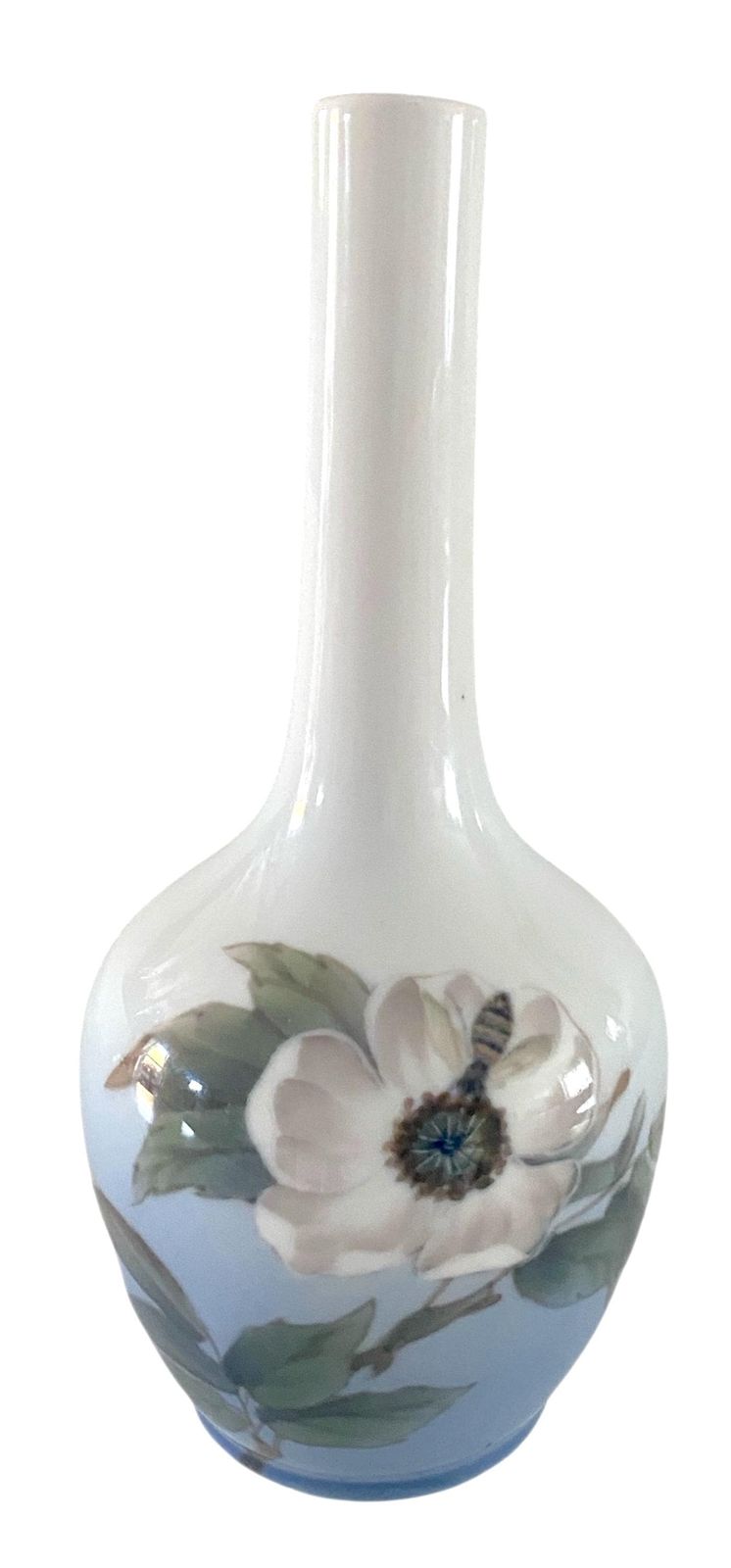 ロイヤルコペンハーゲン アールヌーヴォー 植物花瓶。マグノリアと蜂