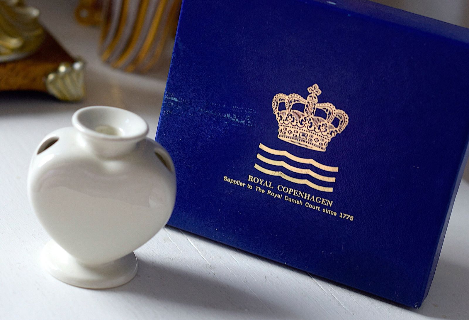 ロイヤルコペンハーゲン ハートキャンドルスタンド ヴィンテージ ファヤンセ コレクタブル