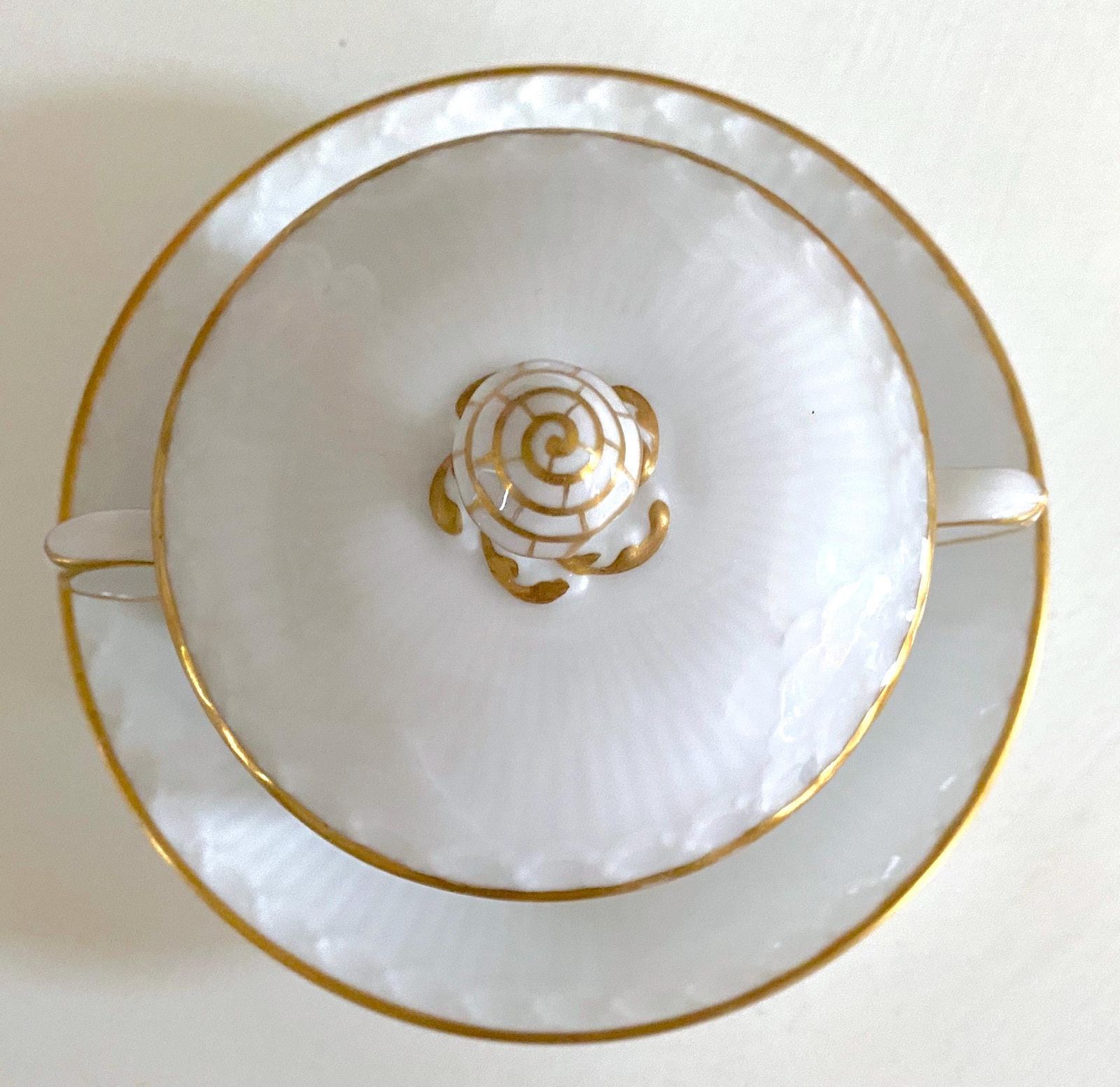 アンティーク ロイヤルコペンハーゲン コンソメカップ＆ソーサー 金縁 デンマーク磁器 皿 食器