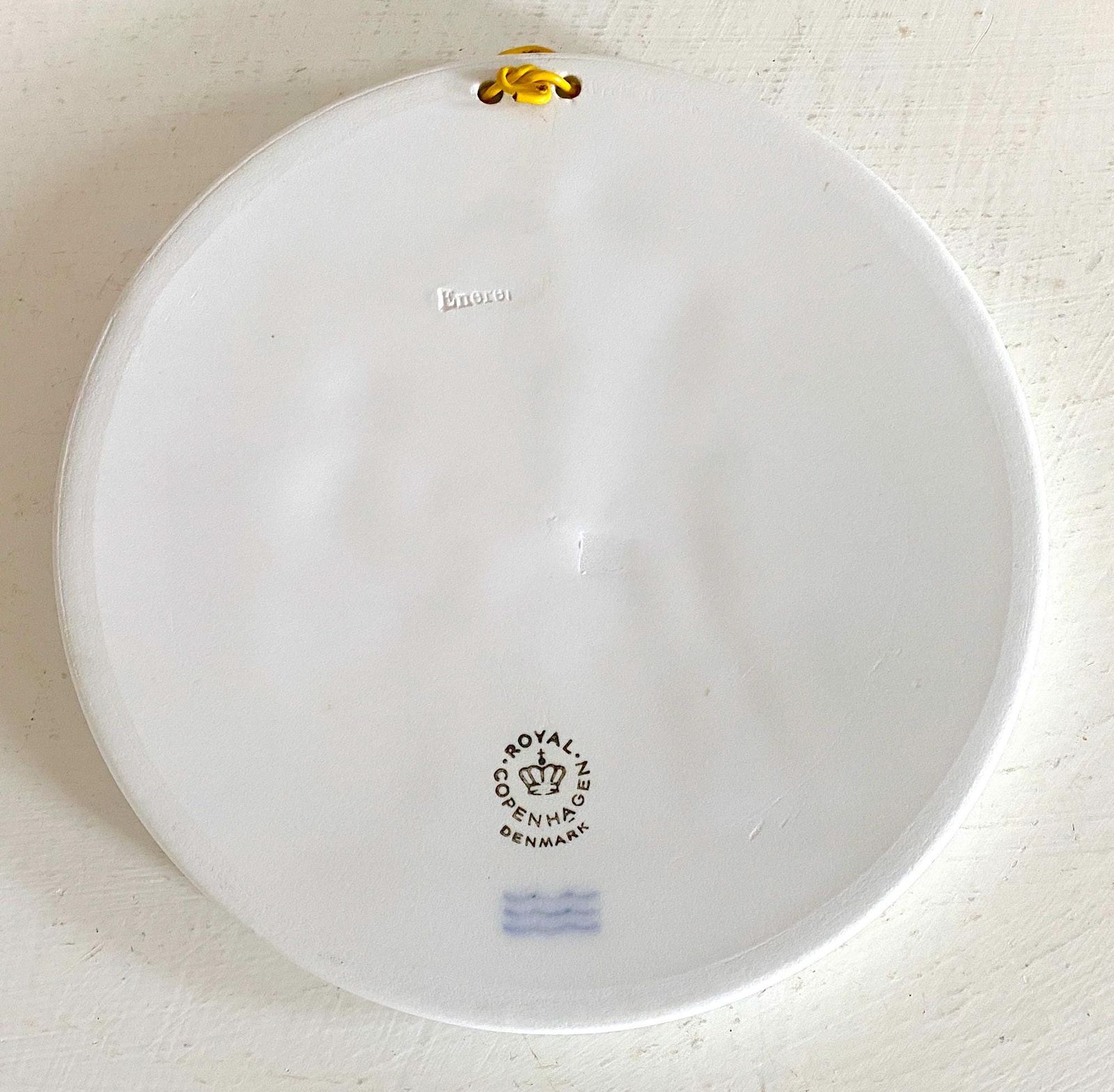  ロイヤルコペンハーゲン 秋 壁掛けプレート 白素焼きレリーフ彫刻 1960年代 皿 食器