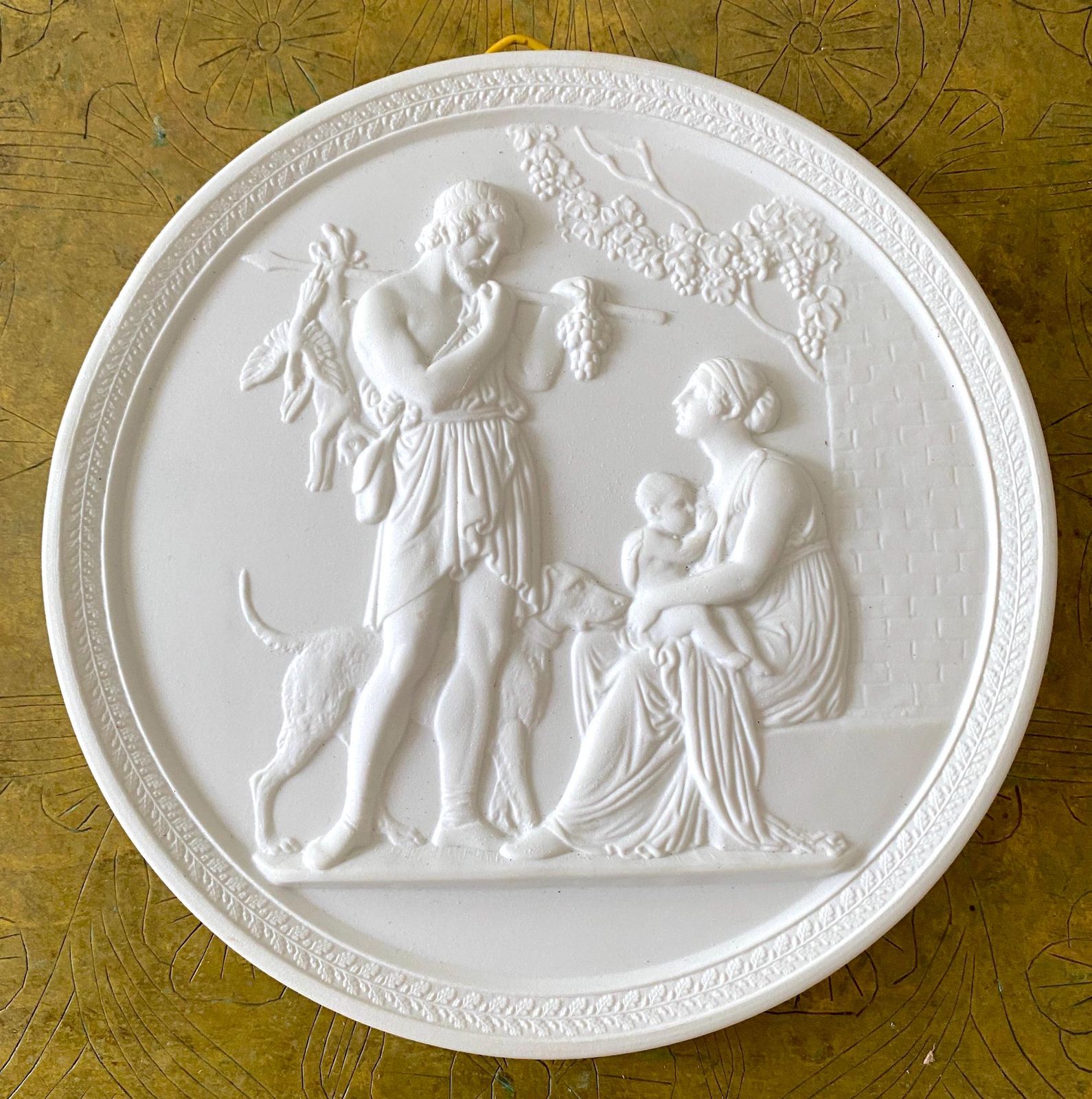 白素焼きレリーフ彫刻 1960年代