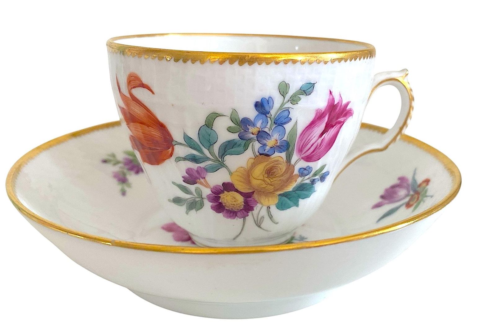 ロイヤルコペンハーゲン サクソンフラワー カップ＆ソーサー