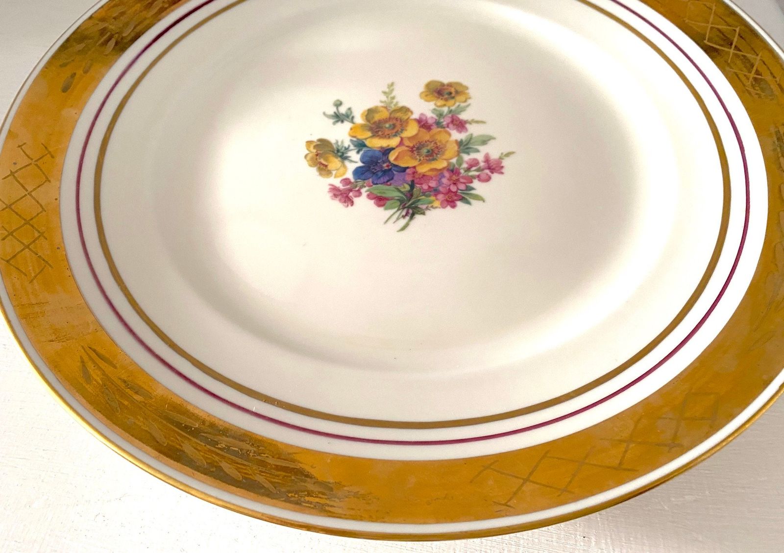 バターカッププレート 金縁