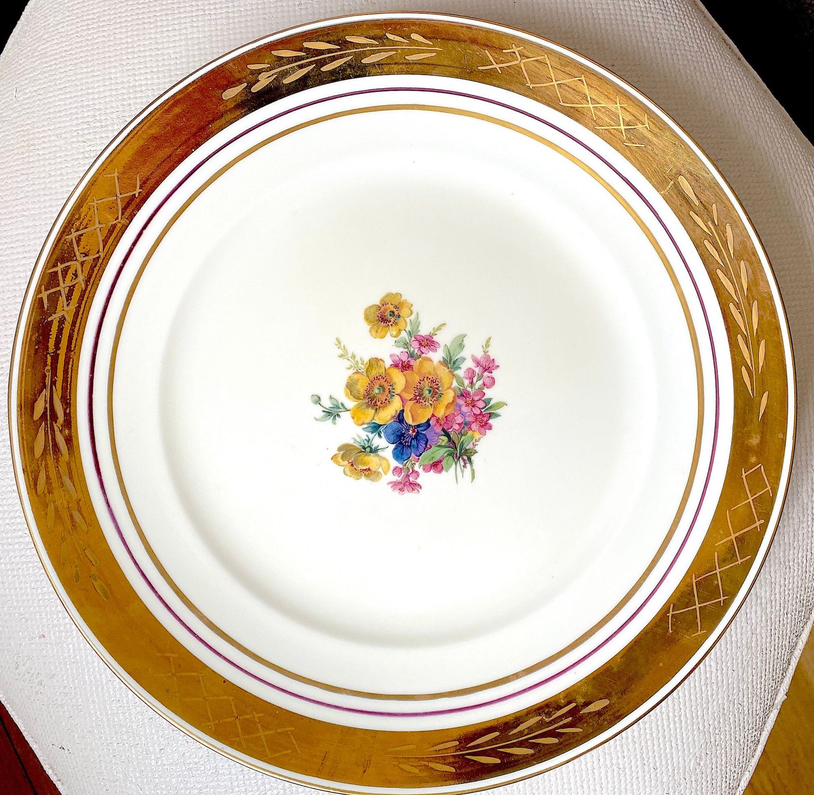 金縁 サーブ用ディスプレイプレート