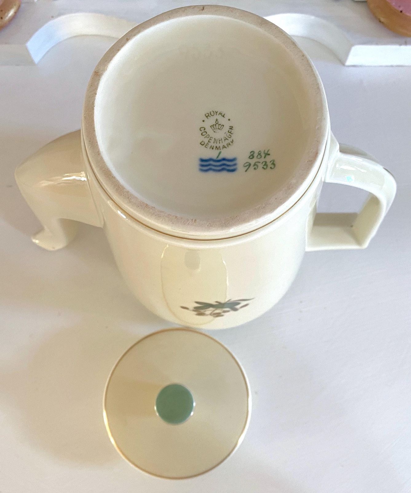 蓋付きコーヒーポット北欧ボタニカル ガクガク草ミッドセンチュリーモダンヴィンテージ