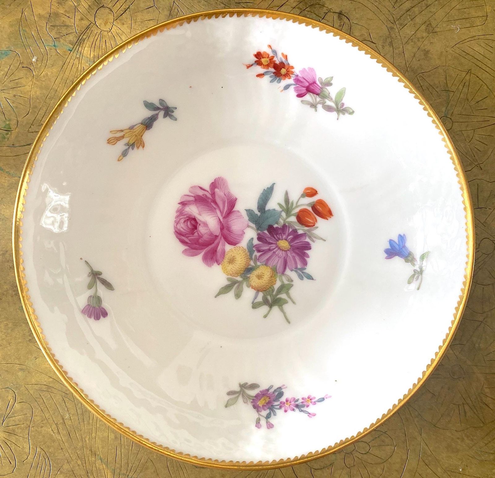 アンティーク ロイヤルコペンハーゲン サクソンフラワープレート