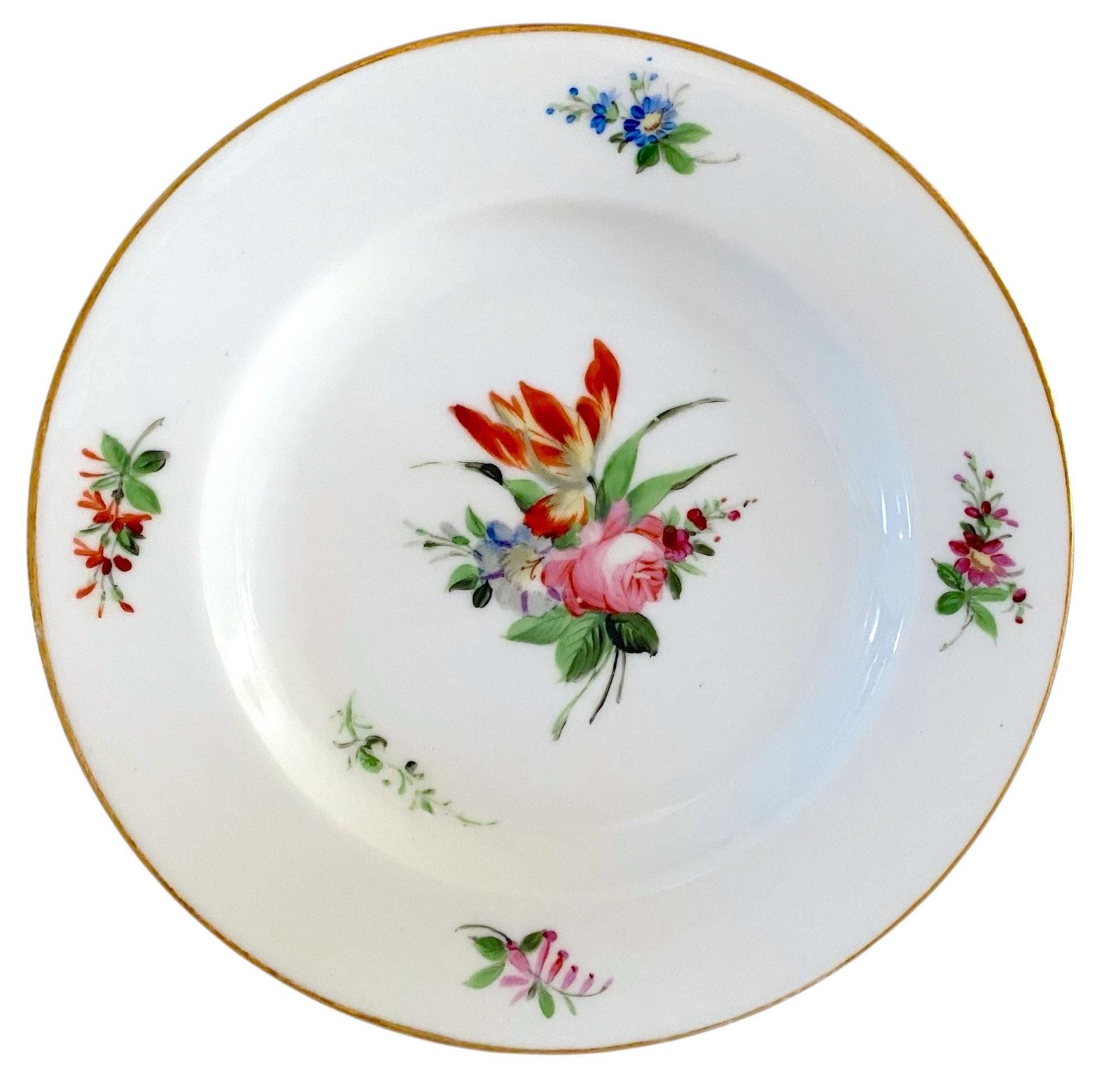 ノルディックフローラルプレート 1870-1890年