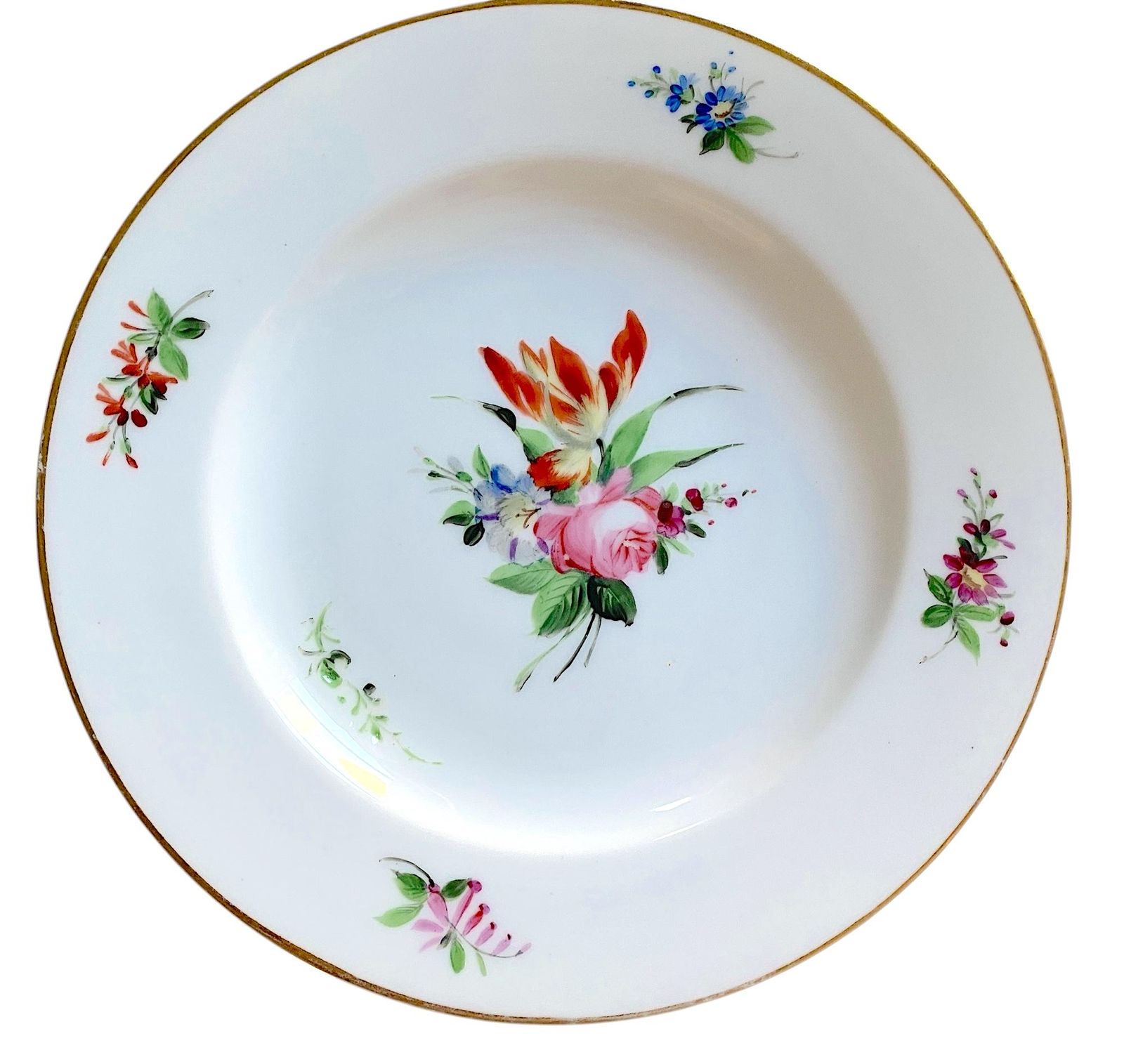 ノルディックフローラルプレート 1870-1890年