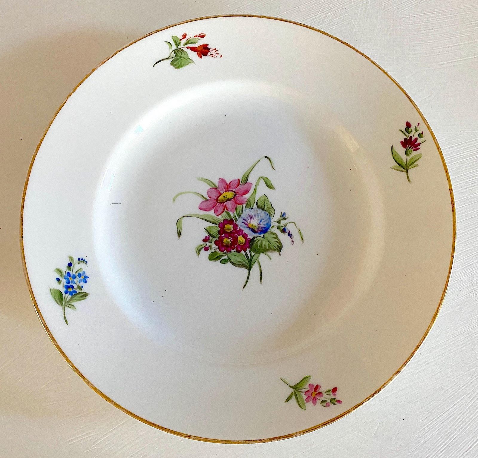 ロイヤルコペンハーゲン ノルディックフローラルプレート。1870-1890年