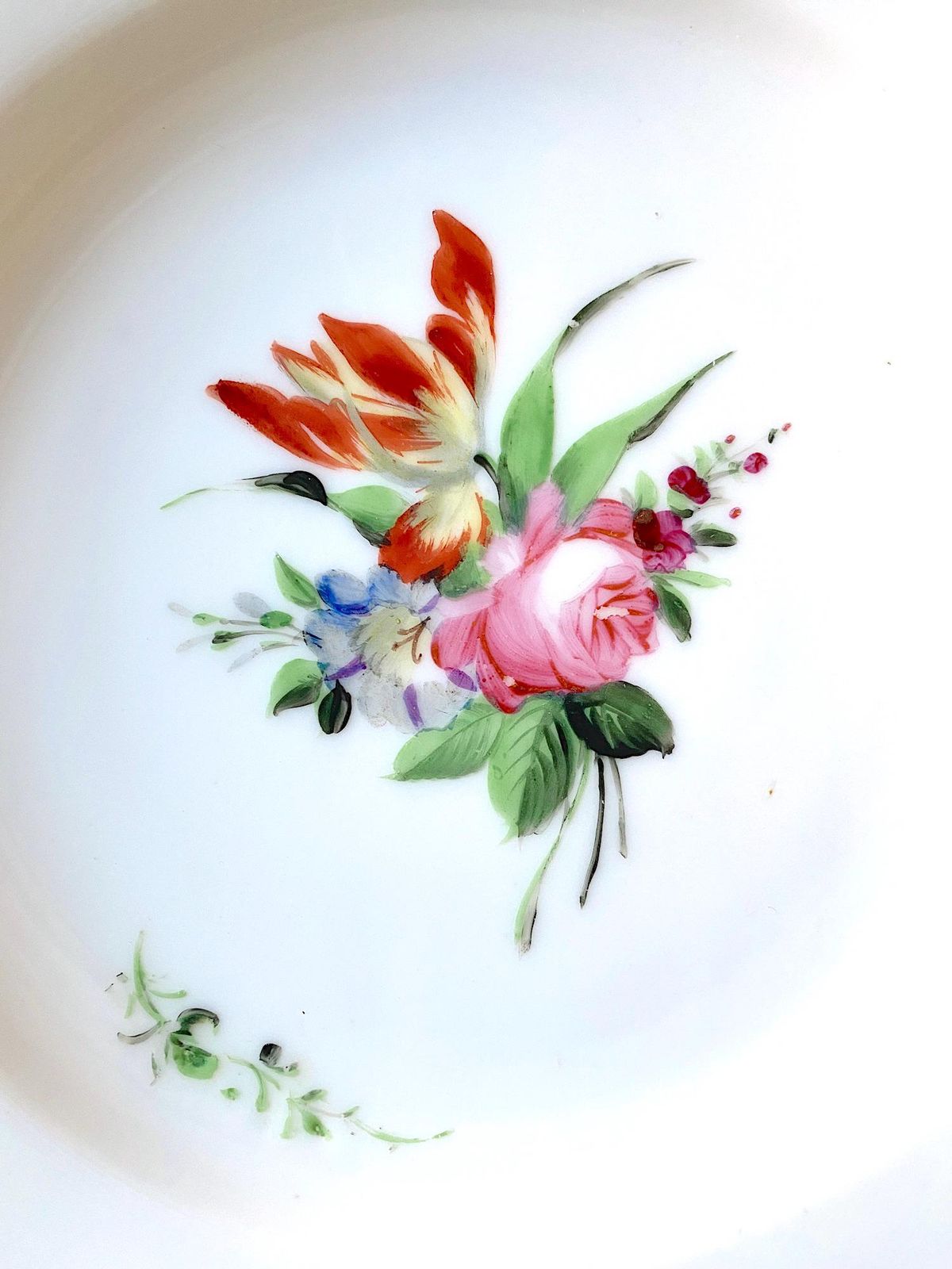 ノルディックフローラルプレート 1870-1890年