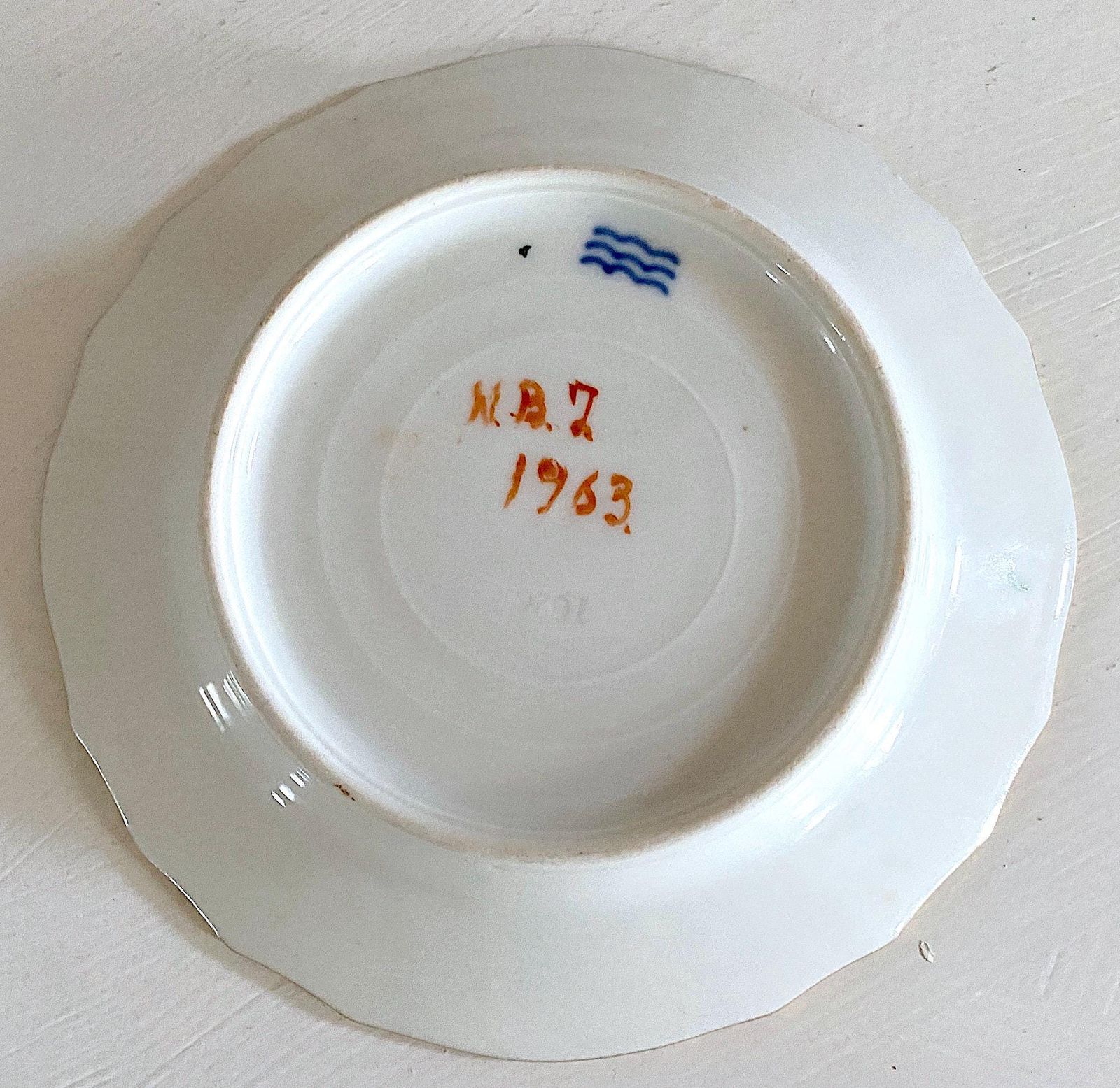 美品✨レア✨ロイヤルコペンハーゲン　サクソンフラワー 透かし プレート 皿 花 美品✨レア✨ロイヤルコペンハーゲン サクソンフラワー 透かし