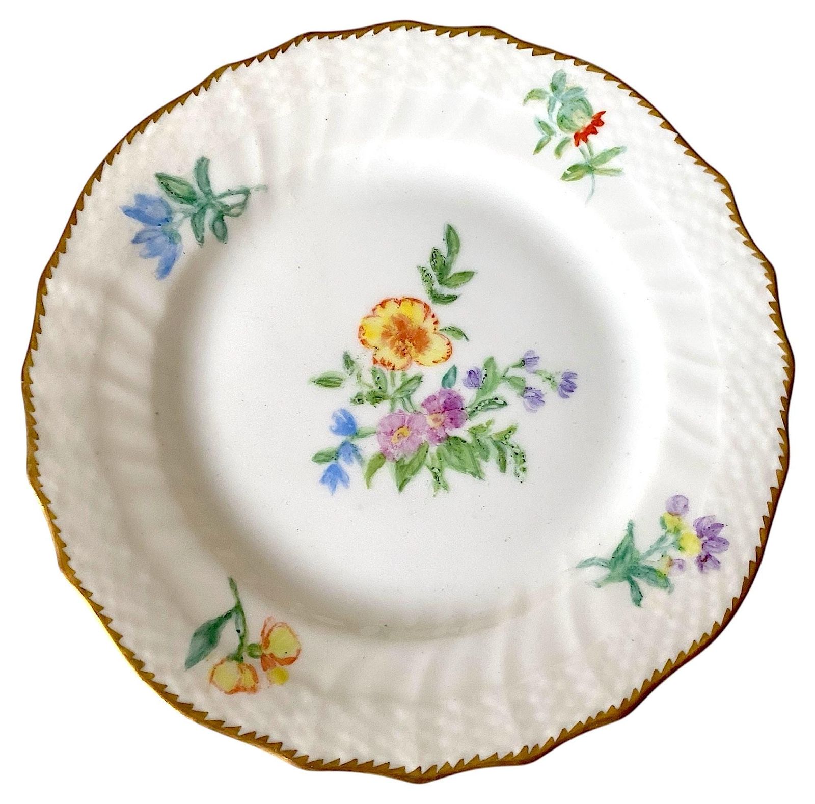 ロイヤルコペンハーゲン フルサクソンフラワー ゴールドアクセント